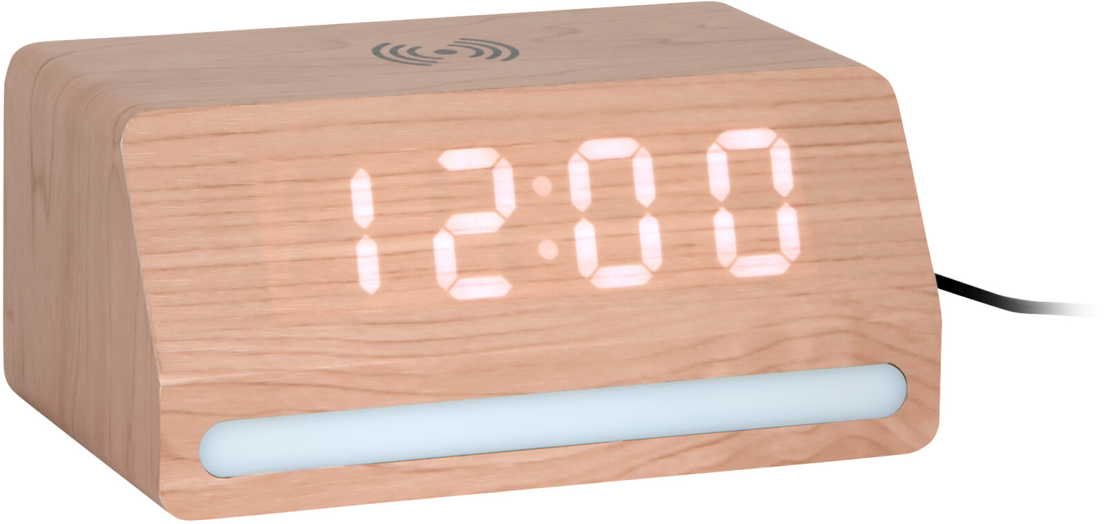 Karlsson LED hodiny-budík 6078BK Karlsson s nabíječkou 6078WD