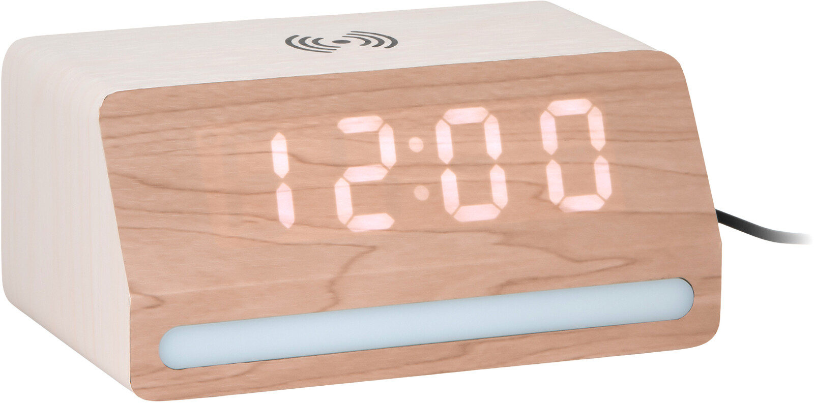 Karlsson LED hodiny-budík 6078BK Karlsson s nabíječkou 6078WH