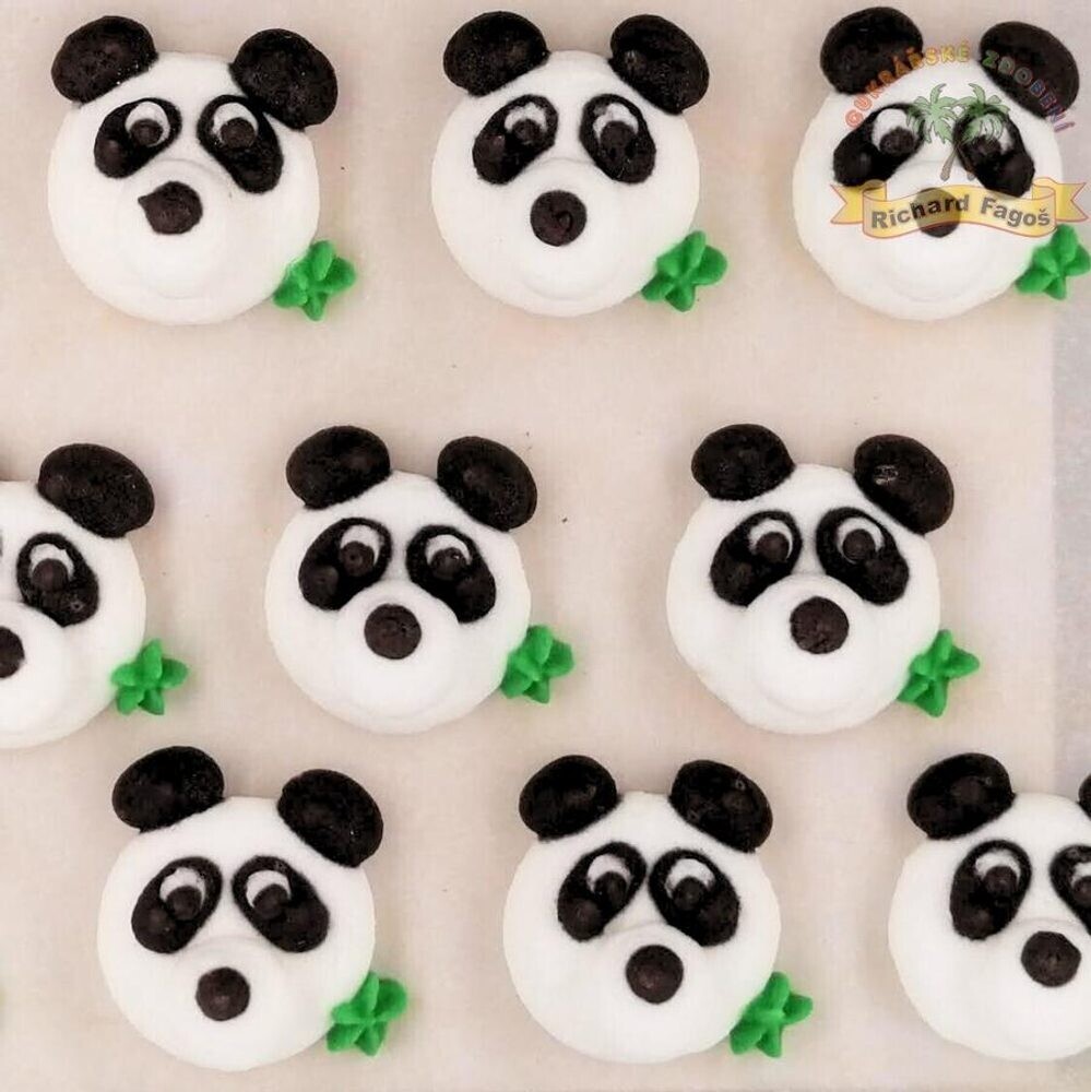Cukrové dekorace panda - Fagoš