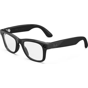 Meta Ray-Ban Gen2 Wayfarer, Shiny Black, Green transitions