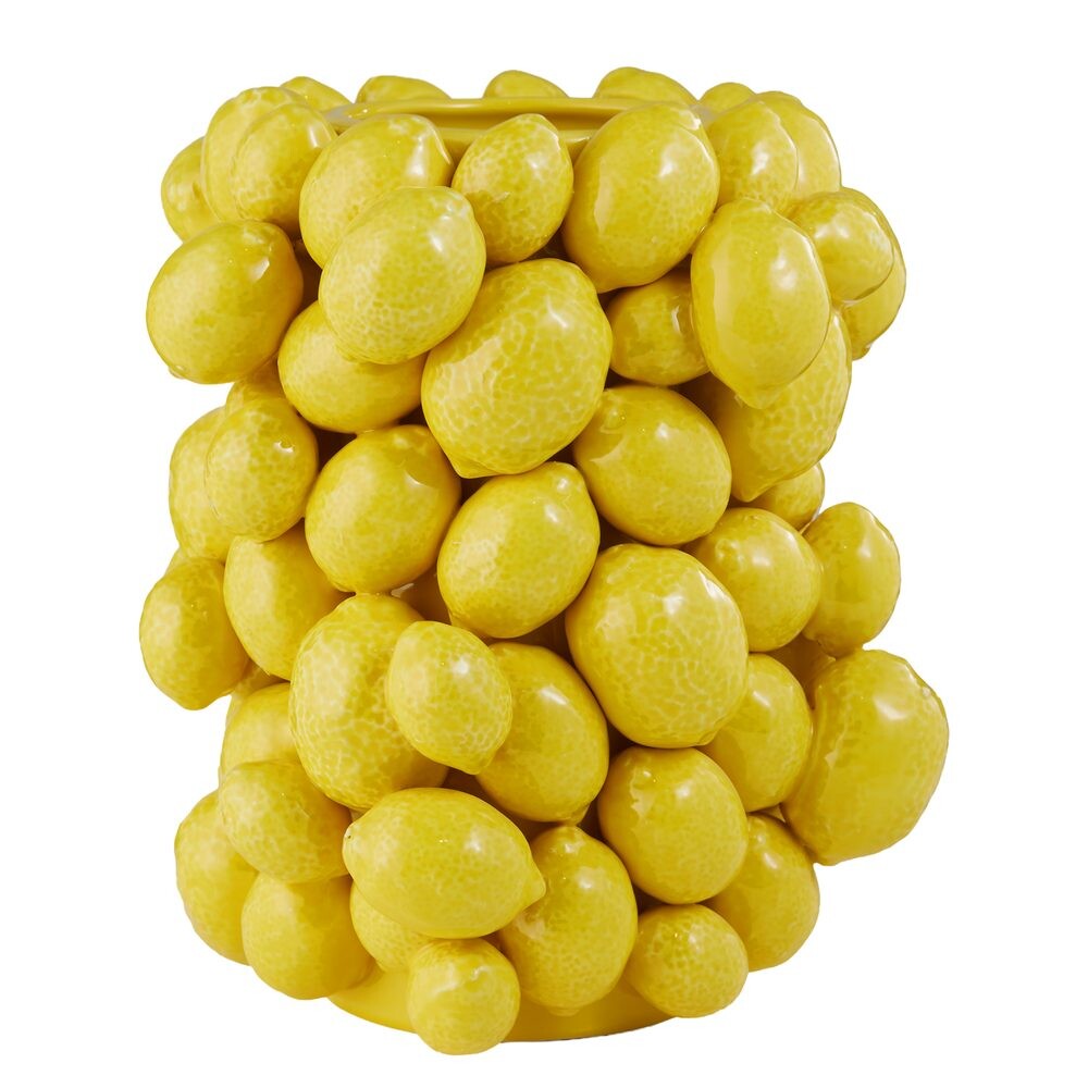 LEMON Váza 23 cm - žlutá