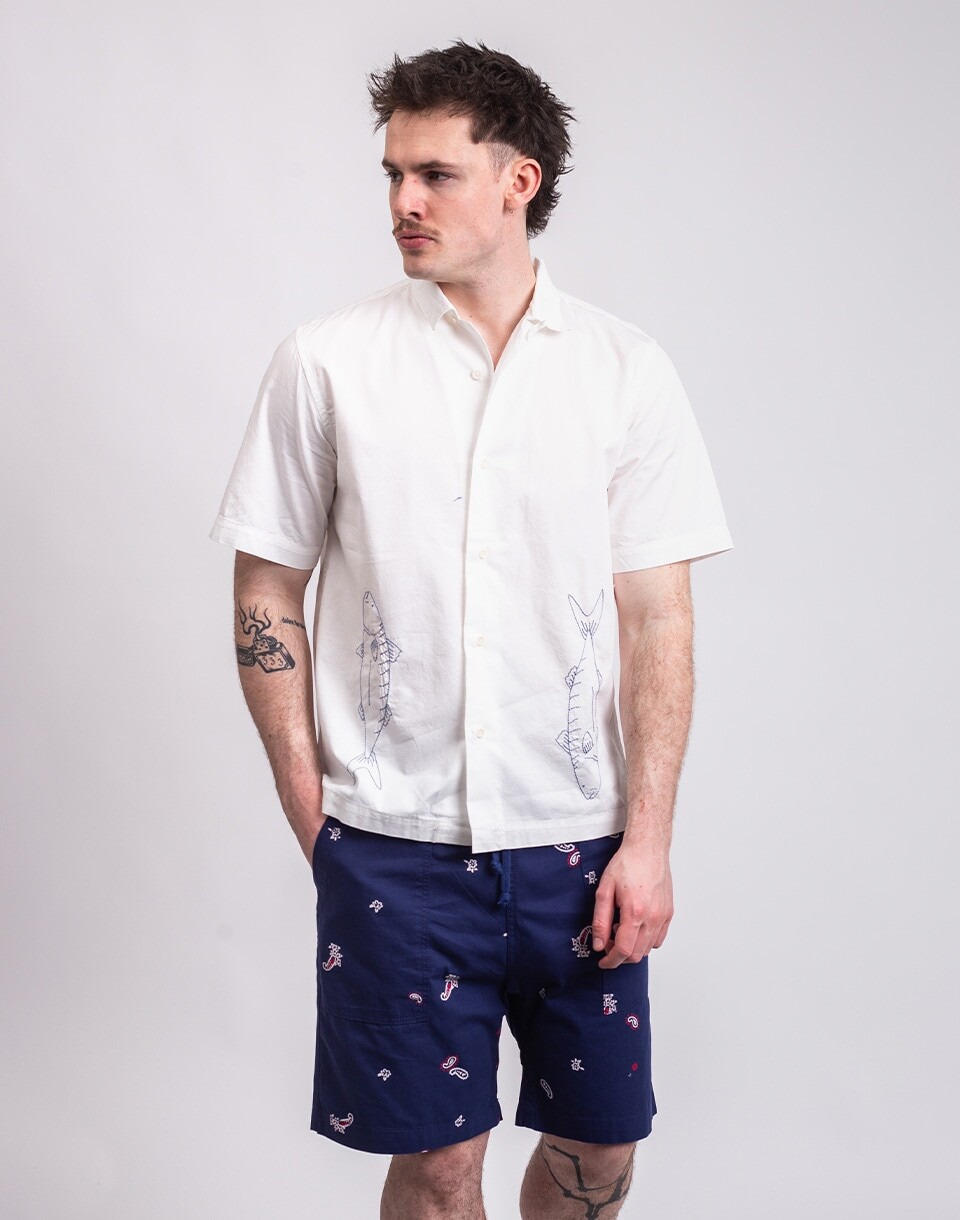 Service Works Mackerel Shirt OFF WHITE S