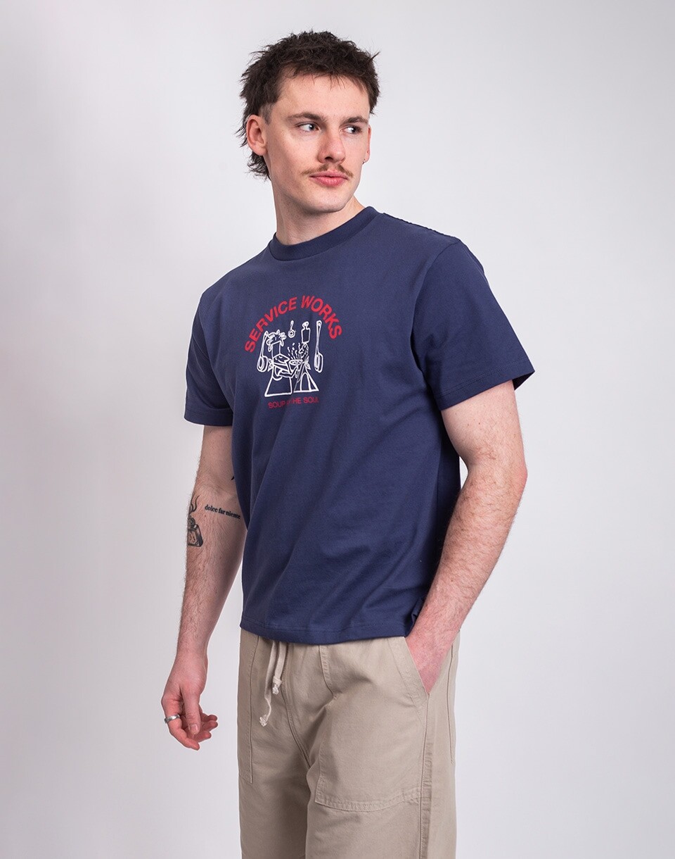 Service Works Soup For The Soul Tee NAVY M