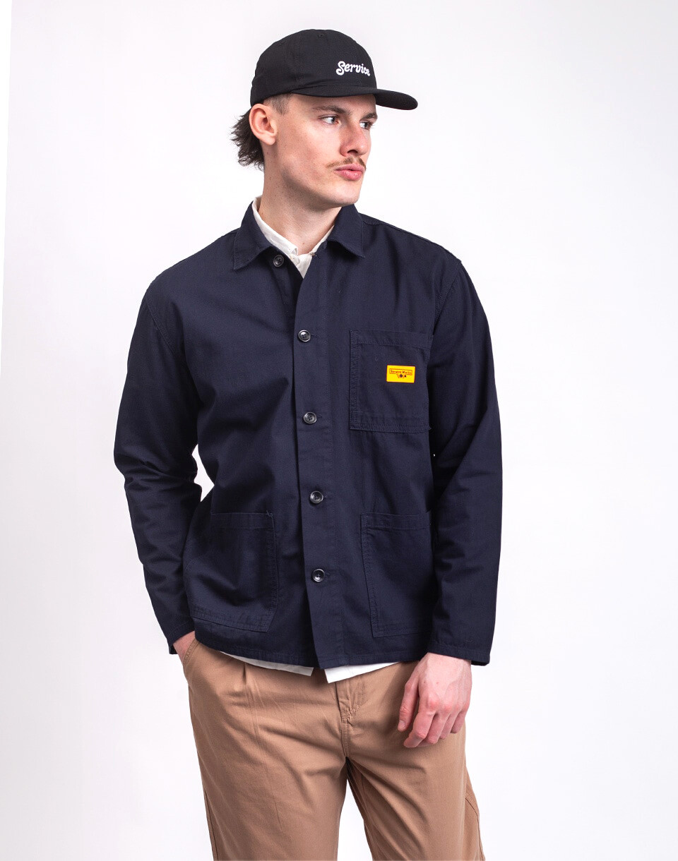 Service Works Twill Chore Shirt DARK NAVY M