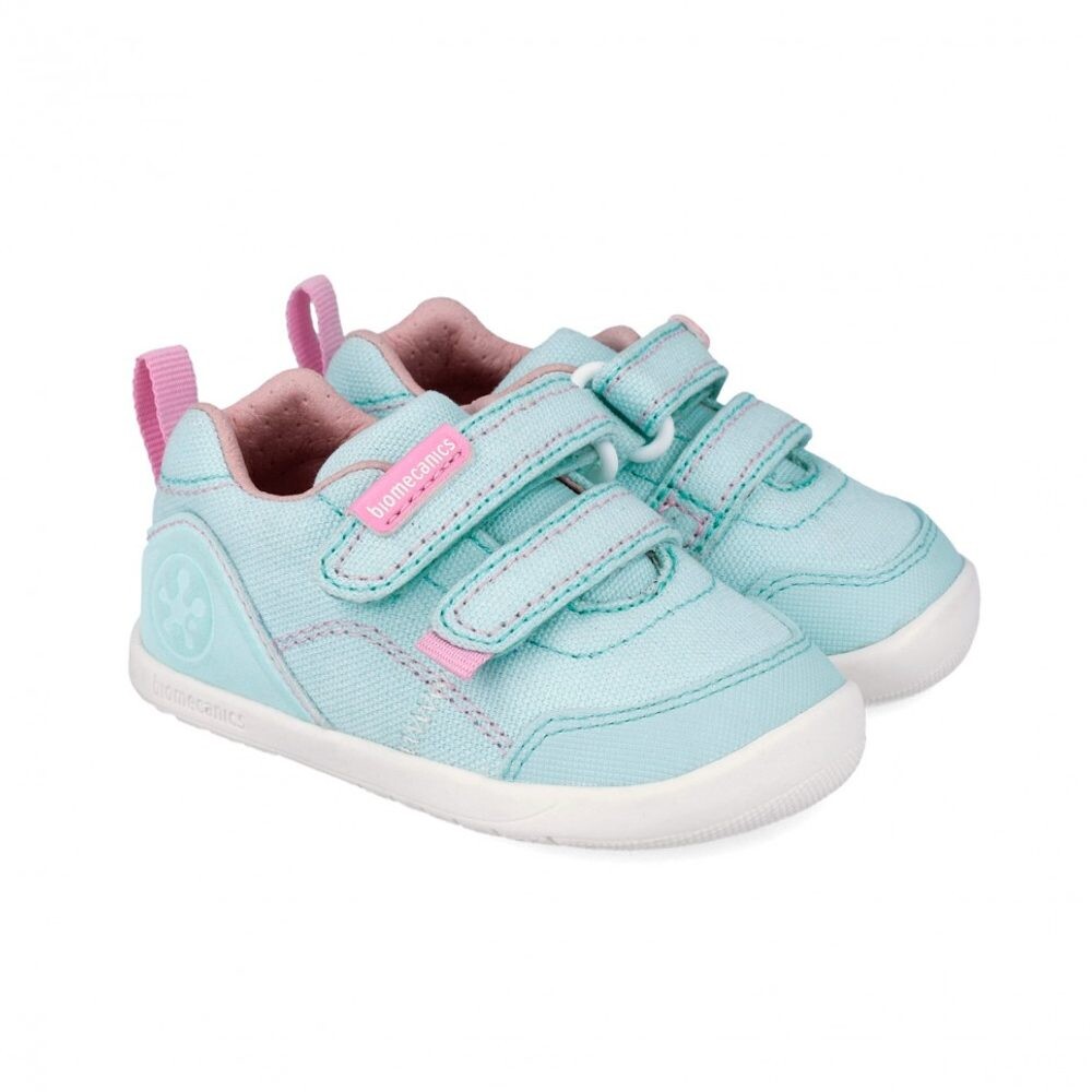 Dívčí barefoot plátěné tenisky LONA BASICA SKY Biomecanisc 262190-D622 - 22