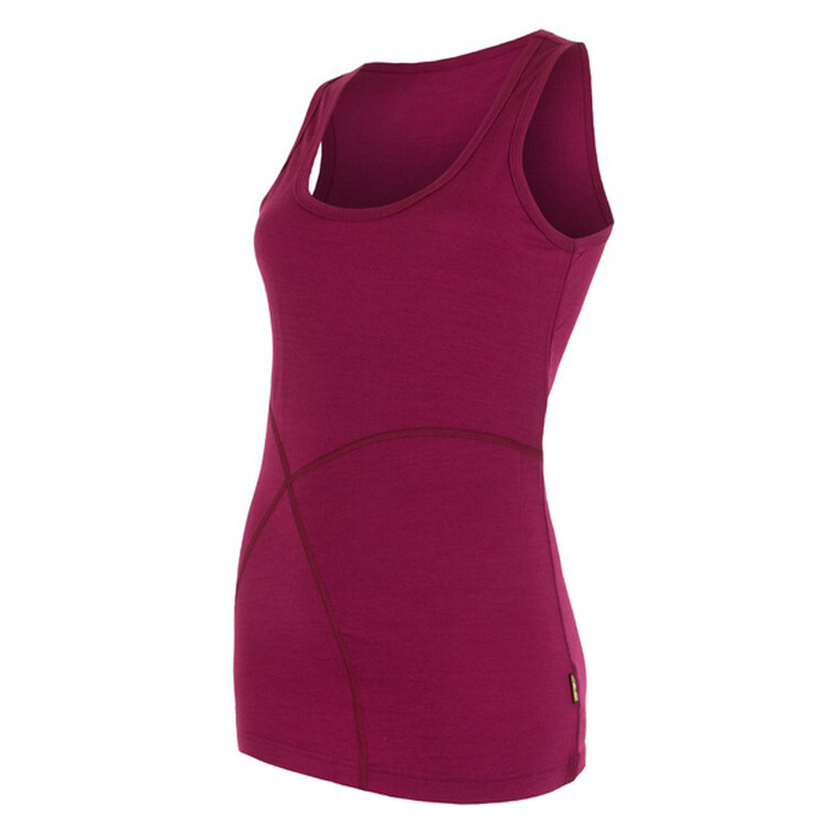 Dámské tílko Sensor Merino Wool Active Velikost: S / Barva: lila