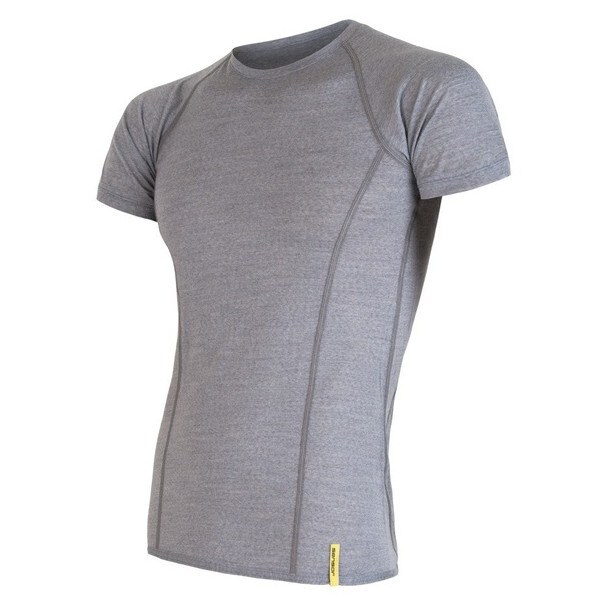 Pánské funkční triko Sensor Merino Active kr. r. (2020) Velikost: L / Barva: šedá
