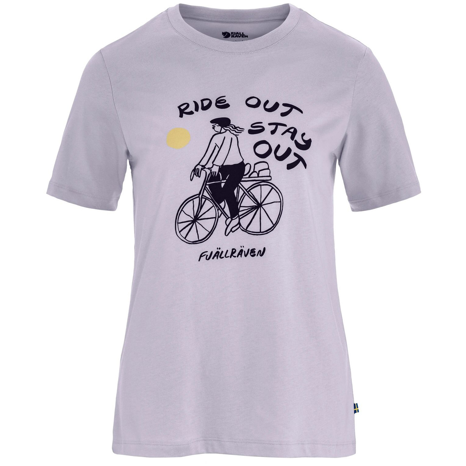 Dámské triko Fjällräven Hoja Iväg T-shirt W Velikost: L / Barva: fialová