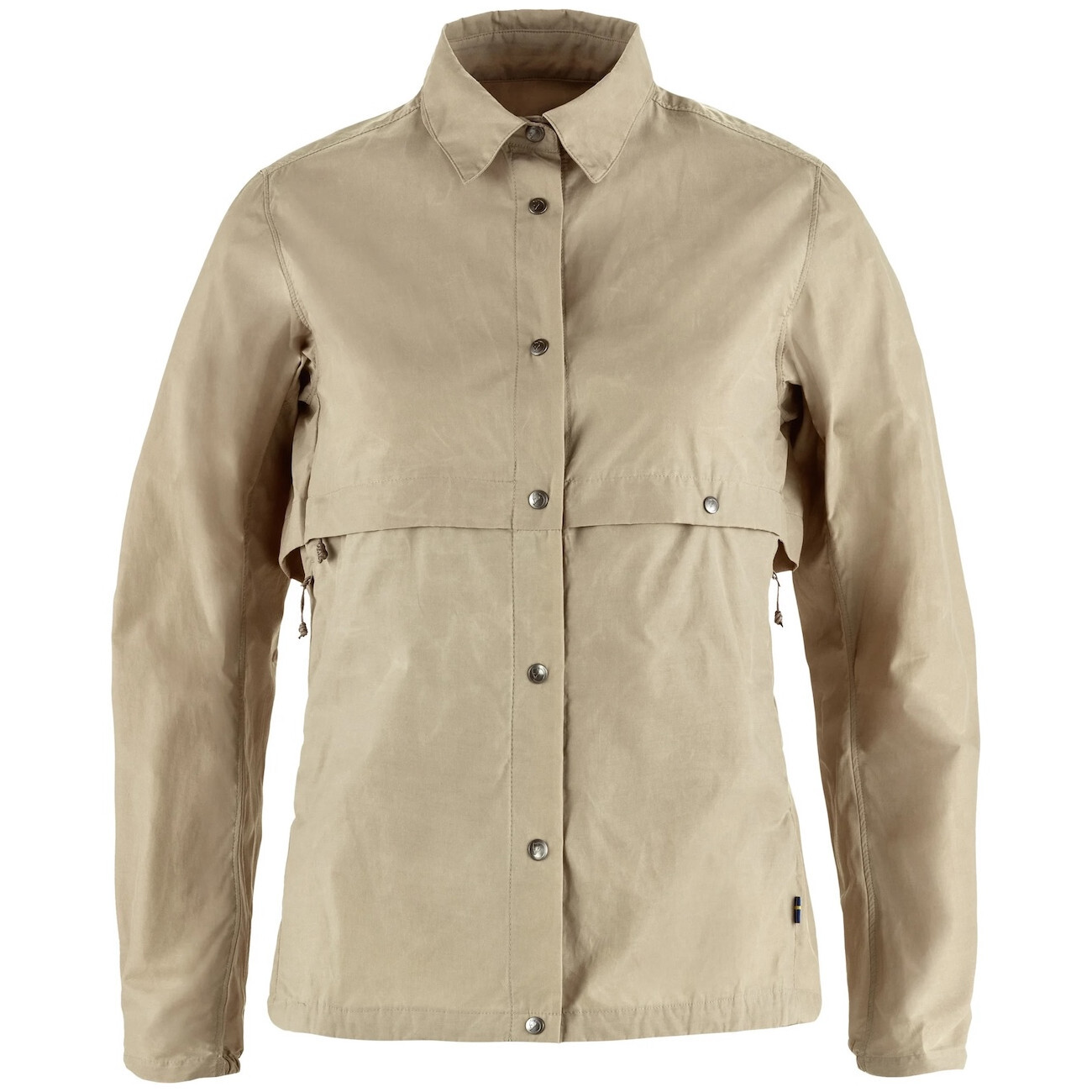 Dámská bunda Fjällräven Hoja Rider's Wind Jacket W Velikost: M / Barva: béžová