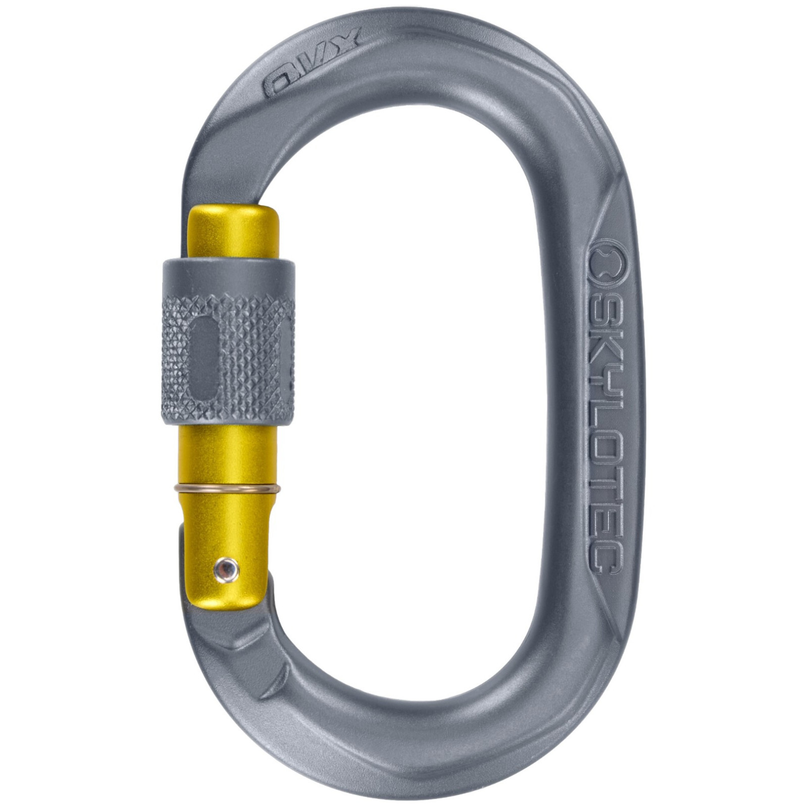 Karabina Skylotec OVX SG (screw gate) Barva: šedá/žlutá