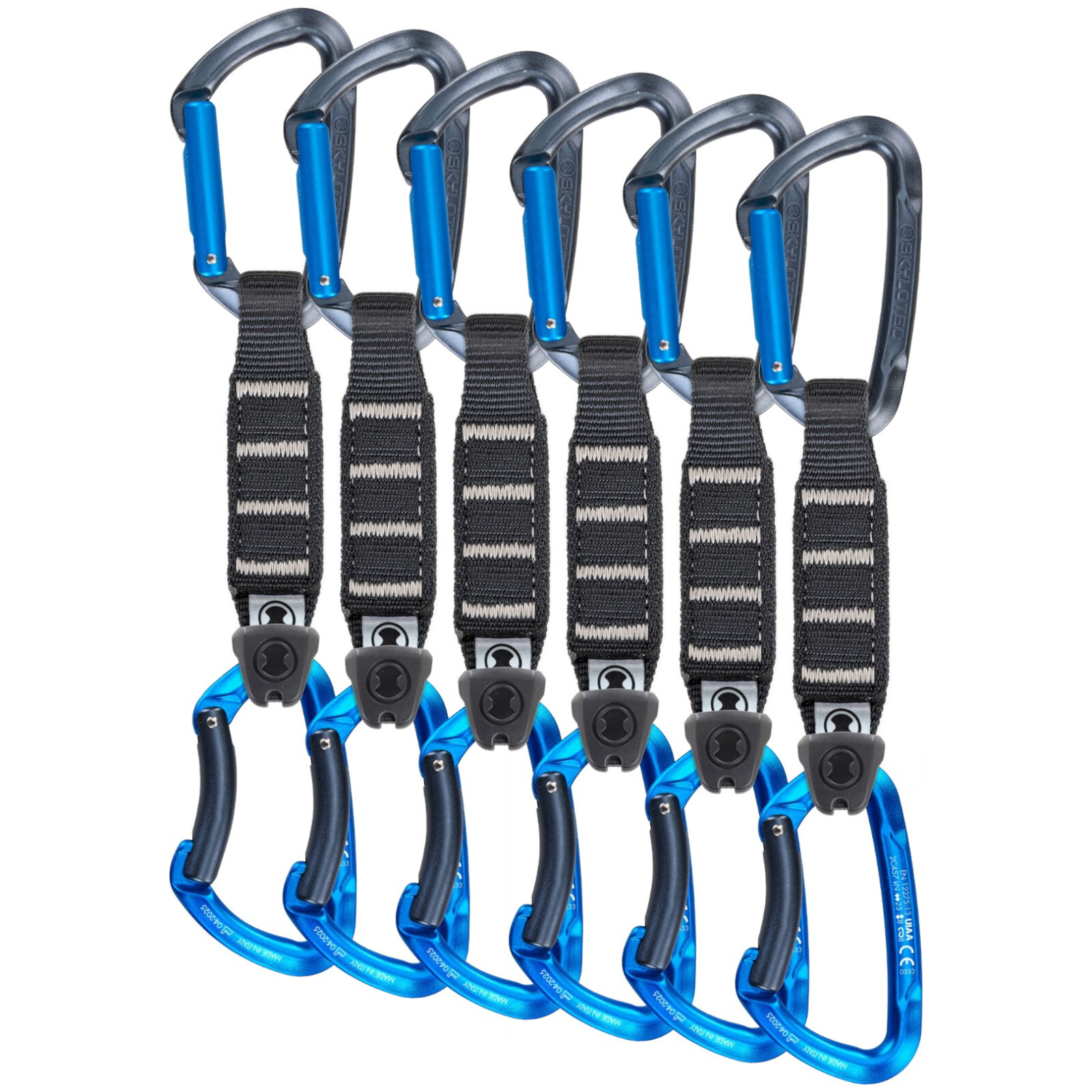 Expresky Skylotec Lime Set Nylon PRO - 6 PACK Barva: šedá/zelená