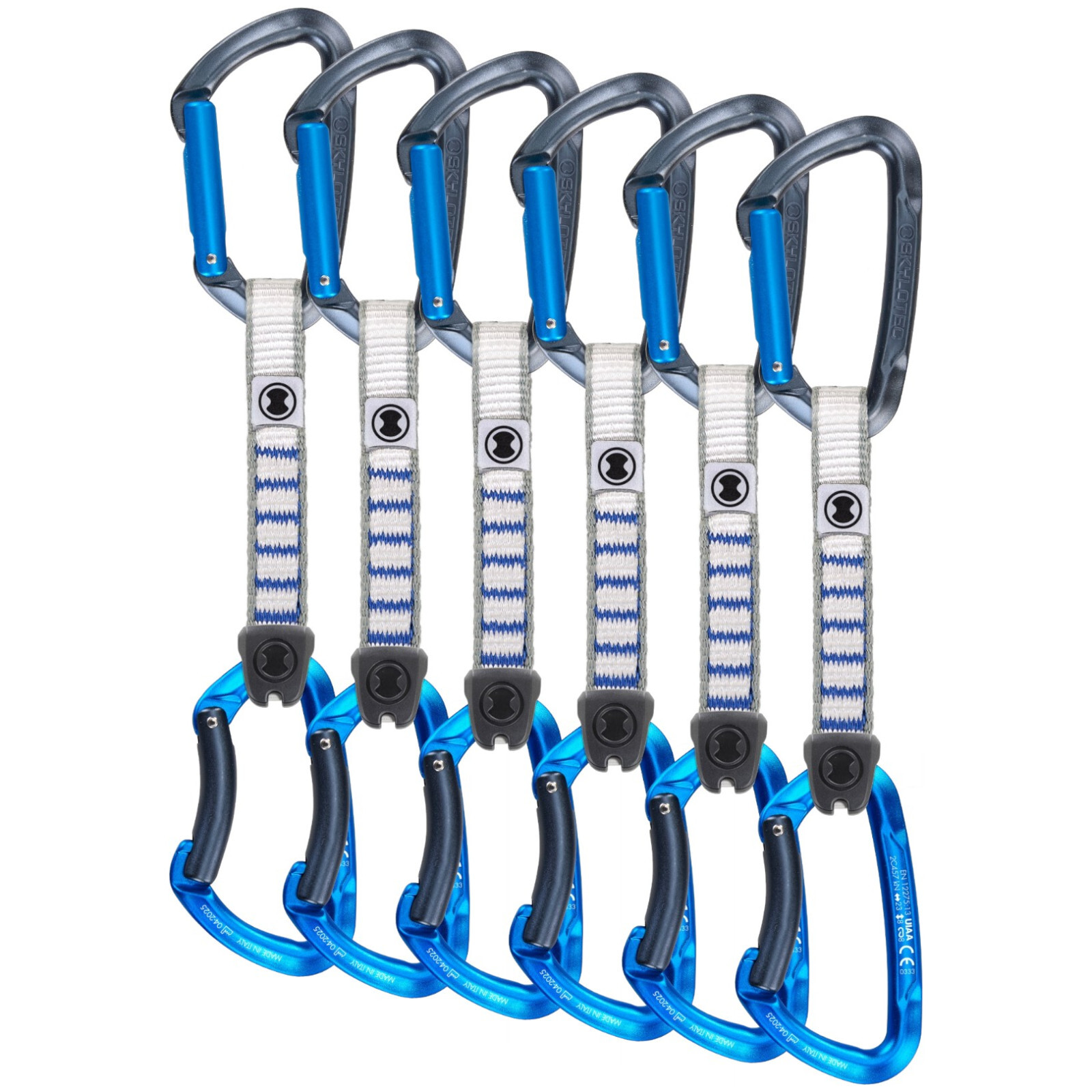 Expresky Skylotec Lime Set Nylon - pack of 6 Barva: šedá/zelená