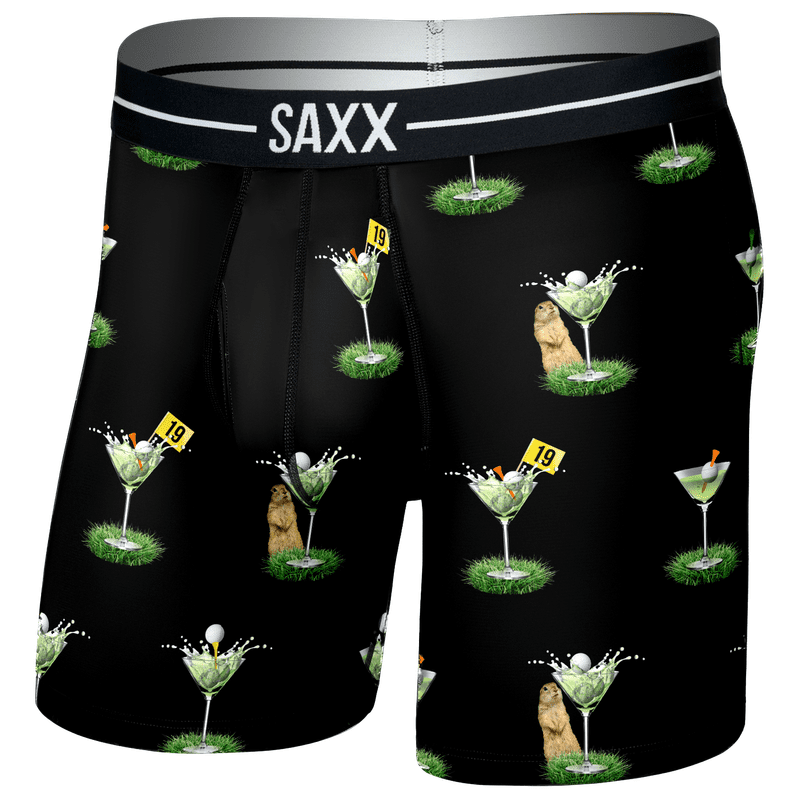 Boxerky Saxx Volt Breathable Mesh Boxer Brief Velikost: L / Barva: černá