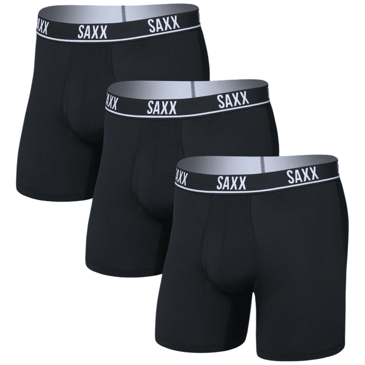 Boxerky Saxx Essential Perform Mesh Boxer Brf Fly 3Pk Velikost: M / Barva: černá