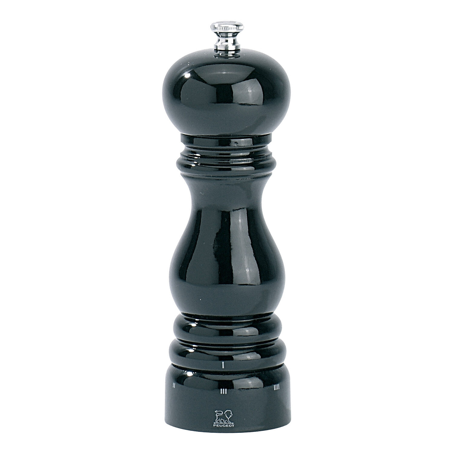 Mlýnek na pepř černě lakované bukové dřevo 18 cm PARIS uSelect Peugeot