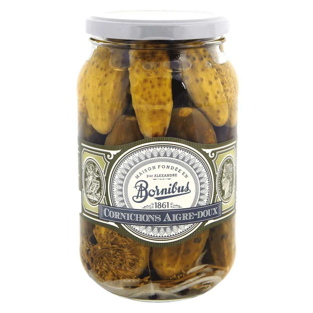 Okurky 900 g, sladkokyselé, BORNIBUS