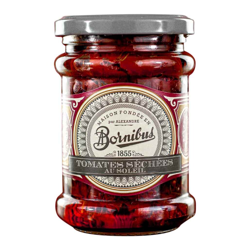 Sušená rajčata 240 g, v extra panenském olivovém oleji, BORNIBUS