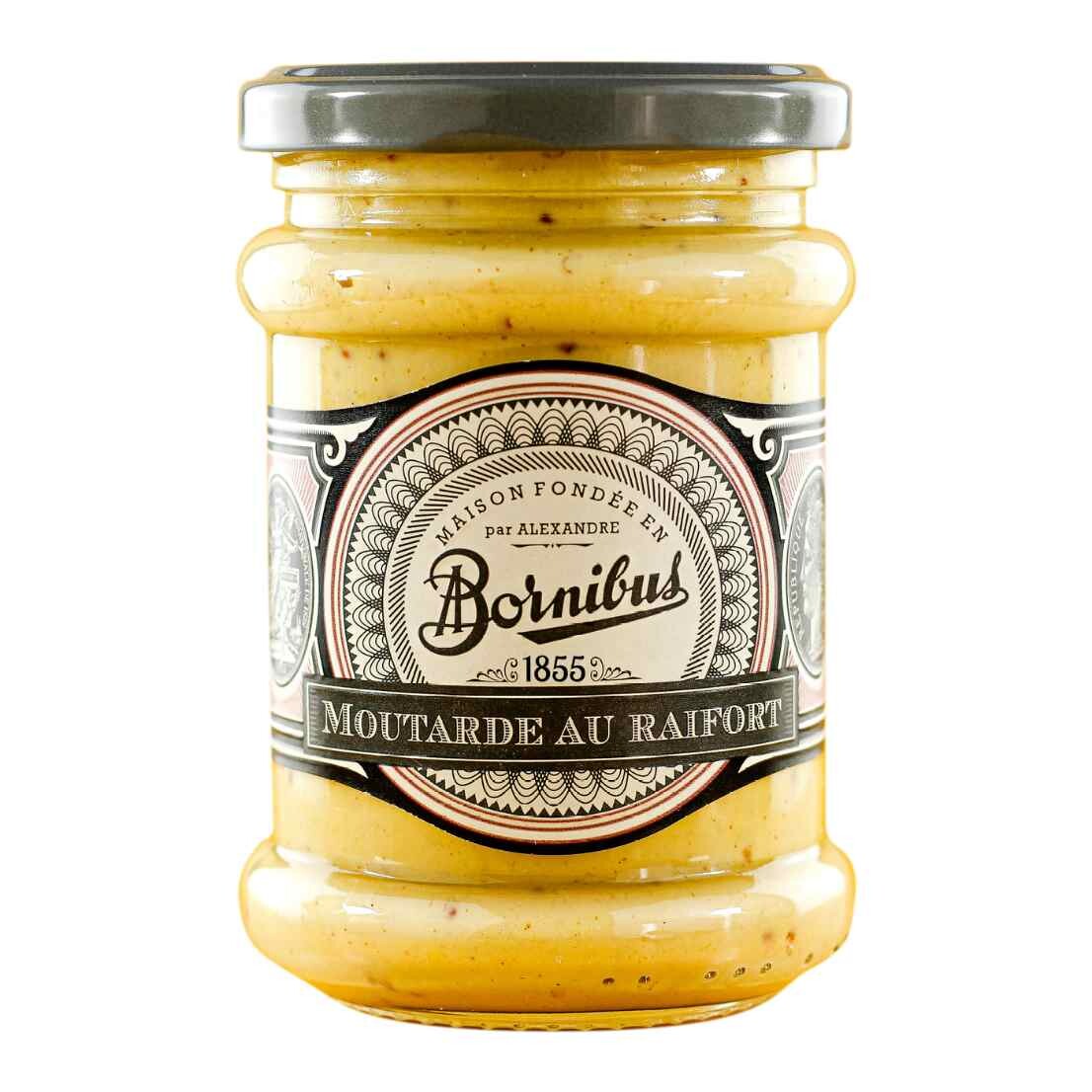 Hořčice 250 g, s křenem, BORNIBUS