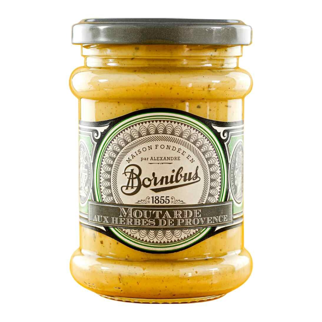 Hořčice 250 g, s provensálskými bylinkami, BORNIBUS