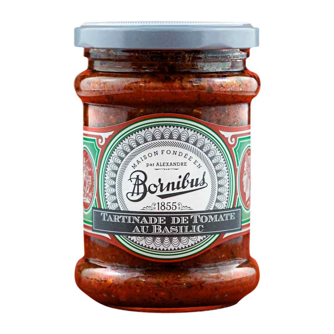 Rajčatová pomazánka 230 g, s bazalkou, BORNIBUS
