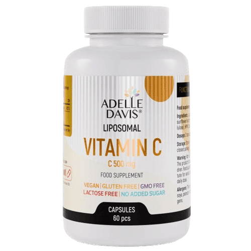 Adelle Davis Liposomal vitamin C 500mg cps.60