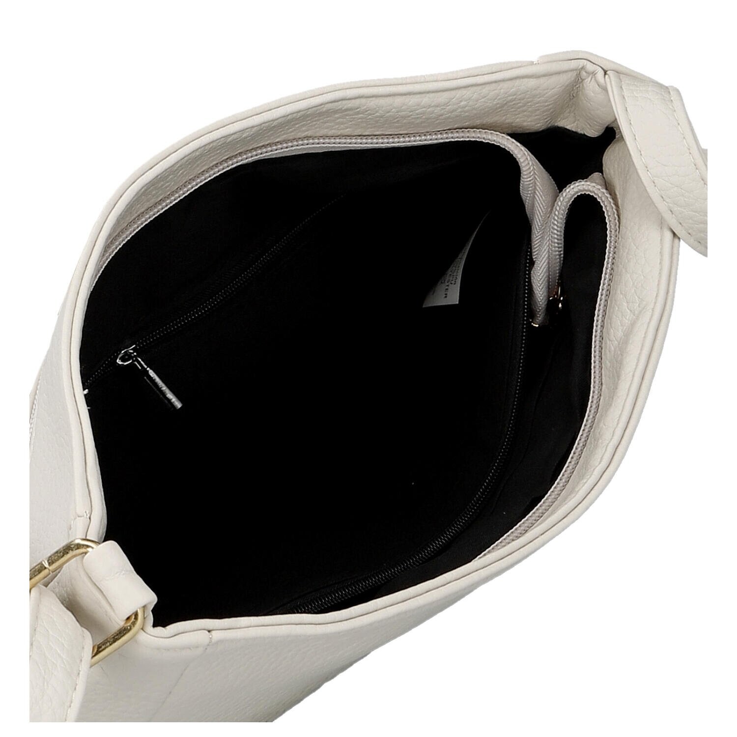 Trendy dámská koženková crossbody kabelka Pita, béžová