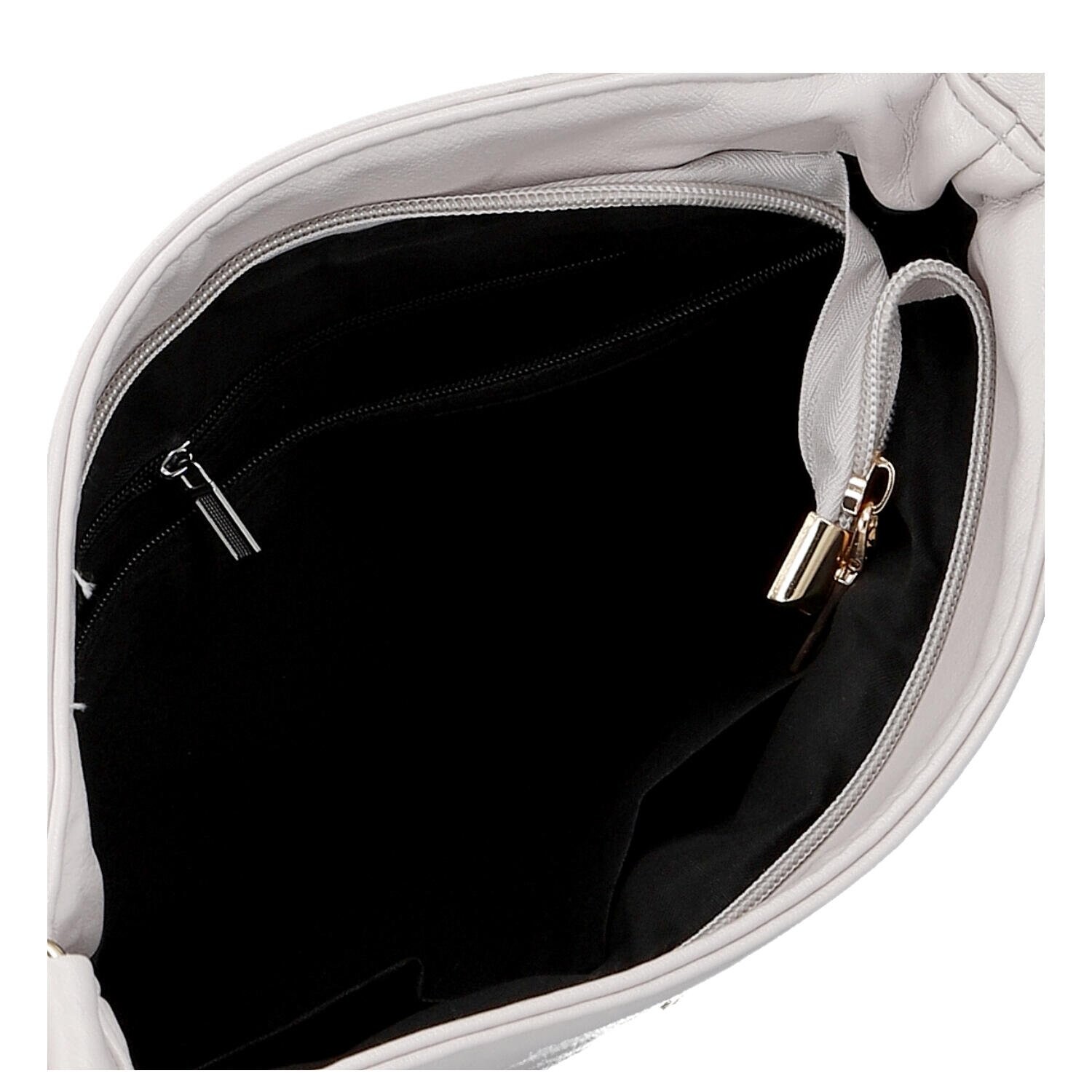 Trendy dámská koženková crossbody kabelka Pita, šedá