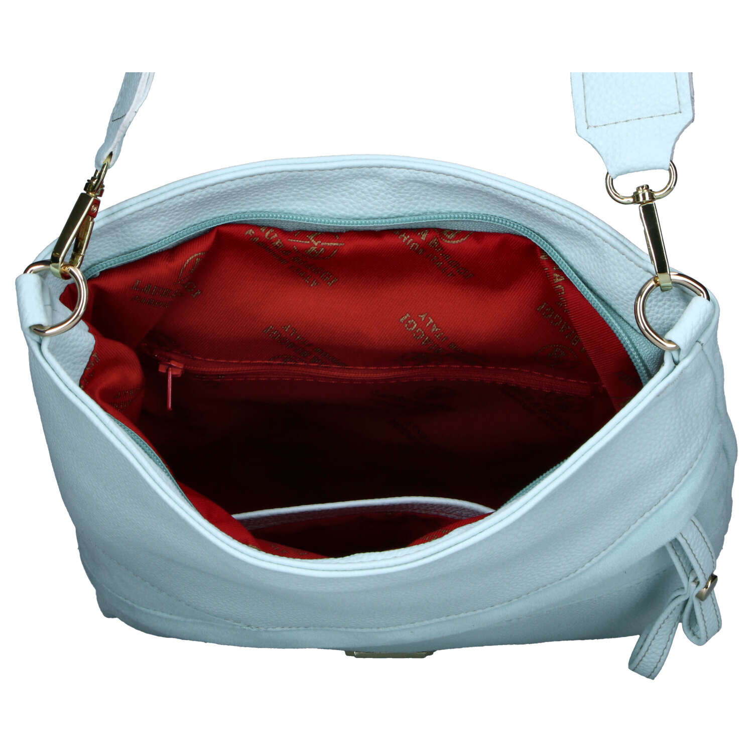 Moderní dámská koženková crossbody kabelka LB Ettela, modrá