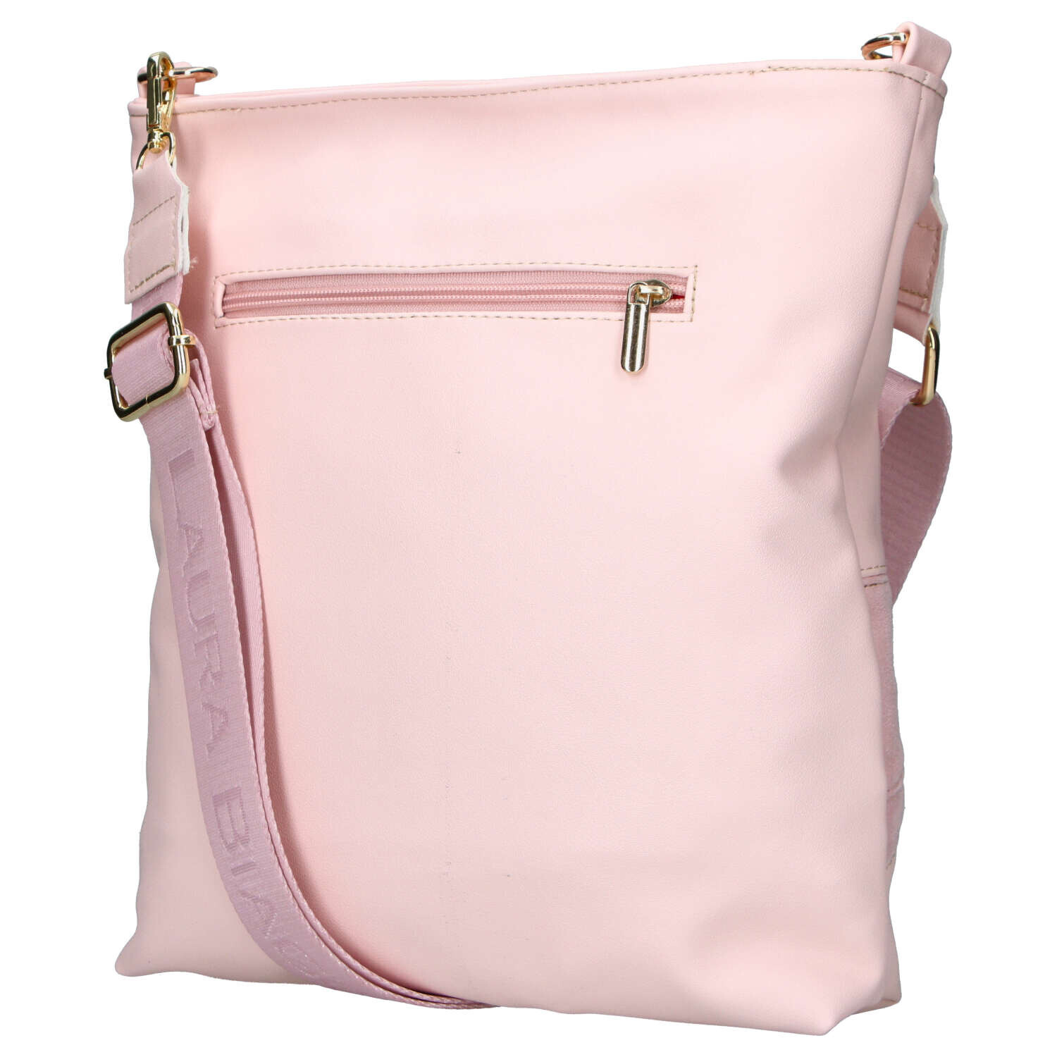 Moderní dámská koženková crossbody kabelka LB Ettela, růžová