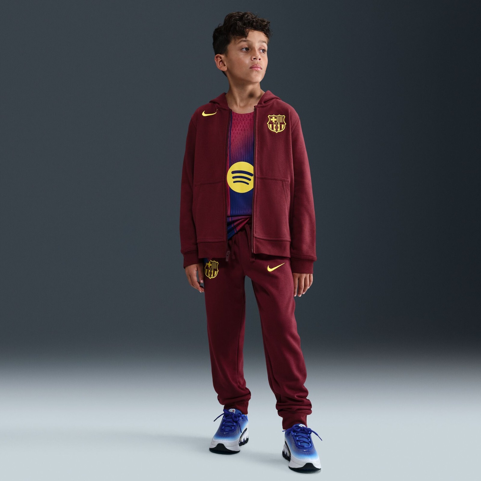 FC Barcelona Club Boys Full-Zip Hoodie L