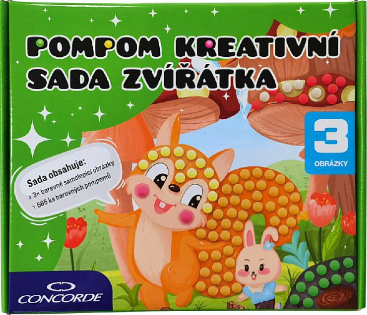 Pompom kreativní sada Zvířátka