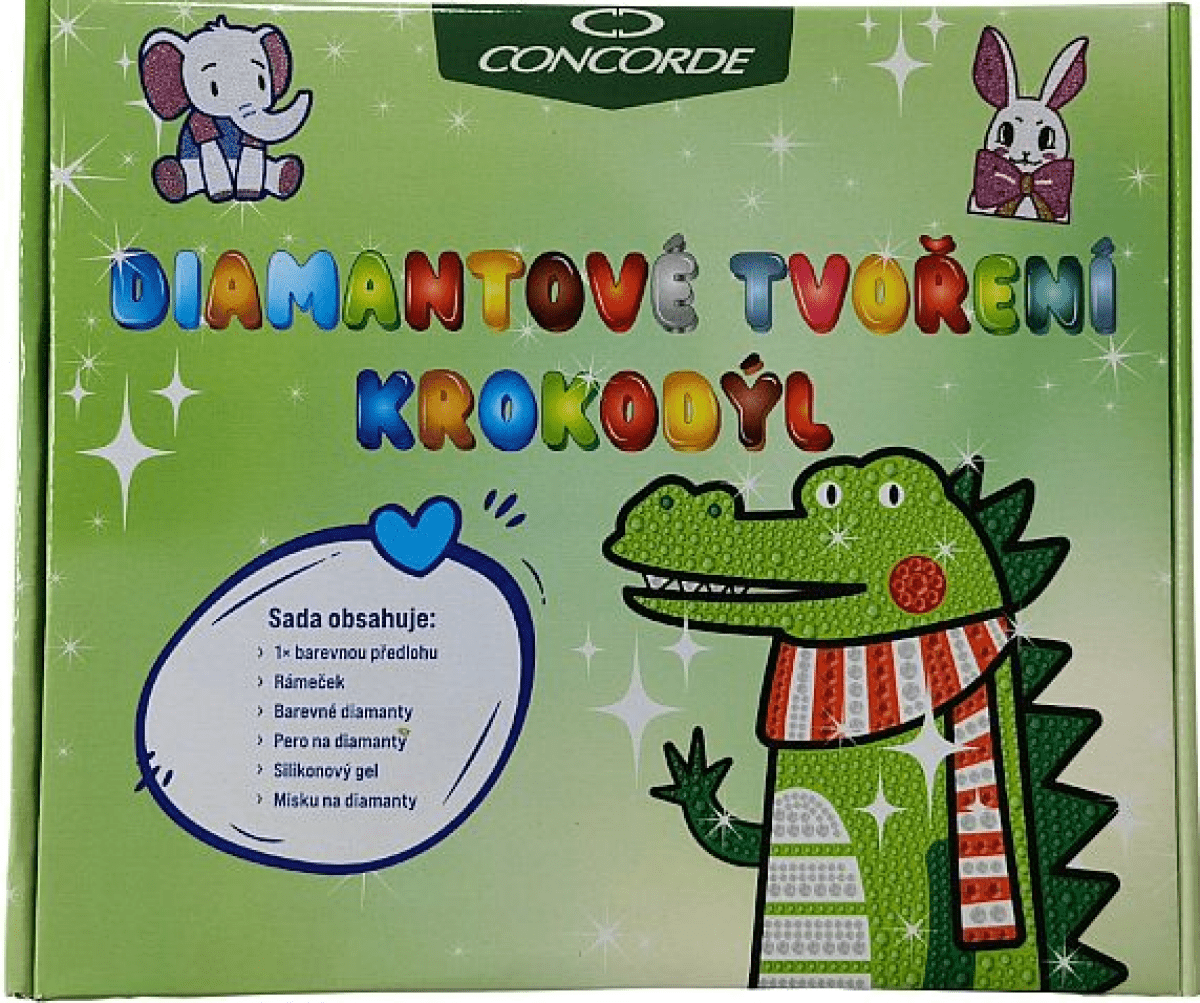 Diamantové tvoření Krokodýl