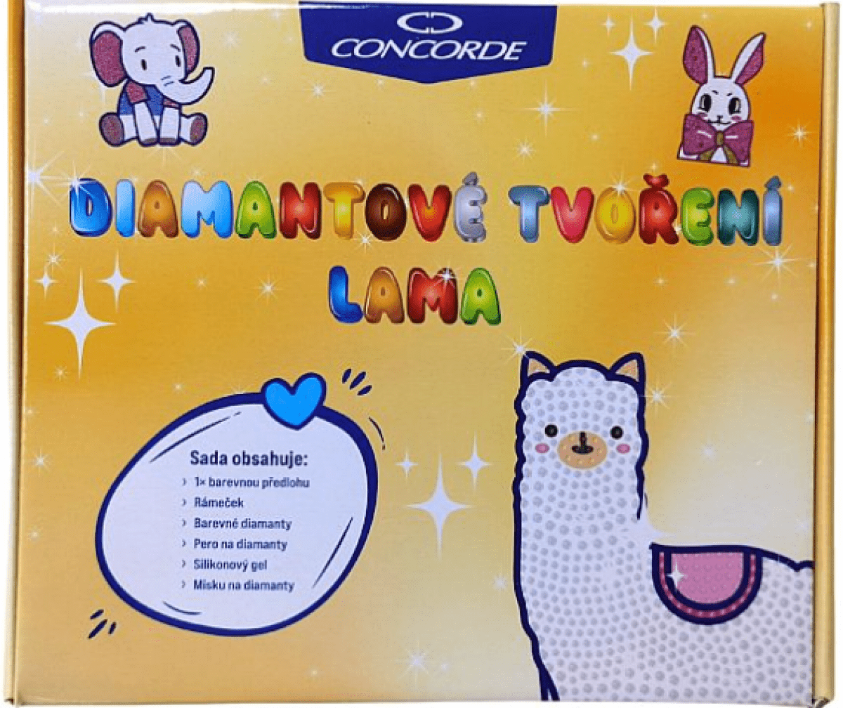Diamantové tvoření Lama