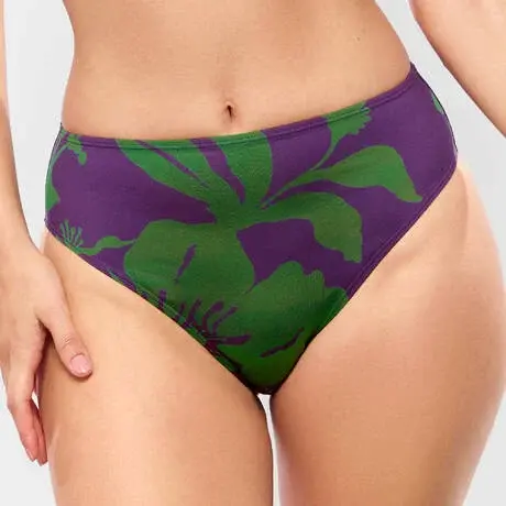 Plavkové kalhotky vysoké EMPREINTE (2651CLS-170), Barva TMAVĚ FIALO8, Velikost S