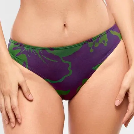 Plavkové kalhotky klasické EMPREINTE (2651CMS-170), Barva TMAVĚ FIALO8, Velikost XS