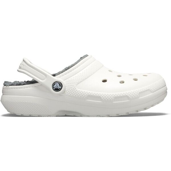 Crocs CLASSIC FUZZ LINED CLOG Unisex nazouváky, bílá, velikost 48/49
