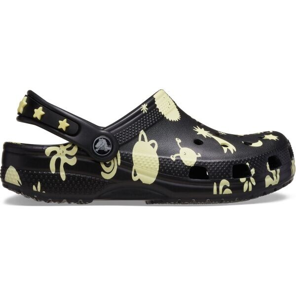 Crocs CLASSIC GLOW SPACE CLOG T Dětské nazouváky, černá, velikost 20/21