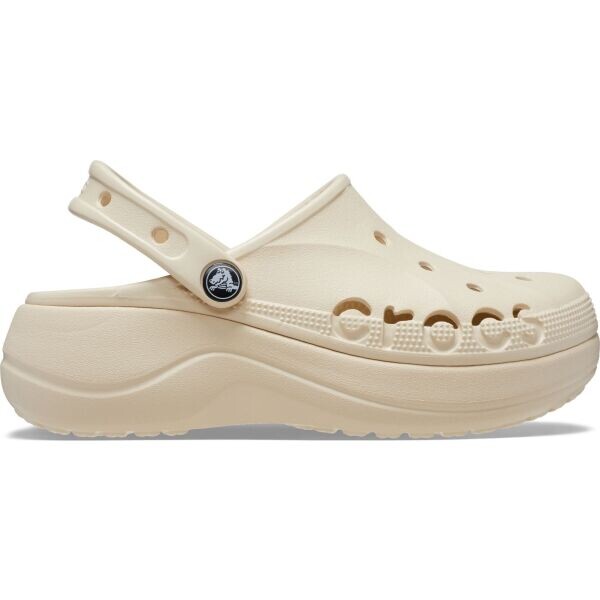 Crocs BAYA PLATFORM CLOG Unisex nazouváky, béžová, velikost 38/39