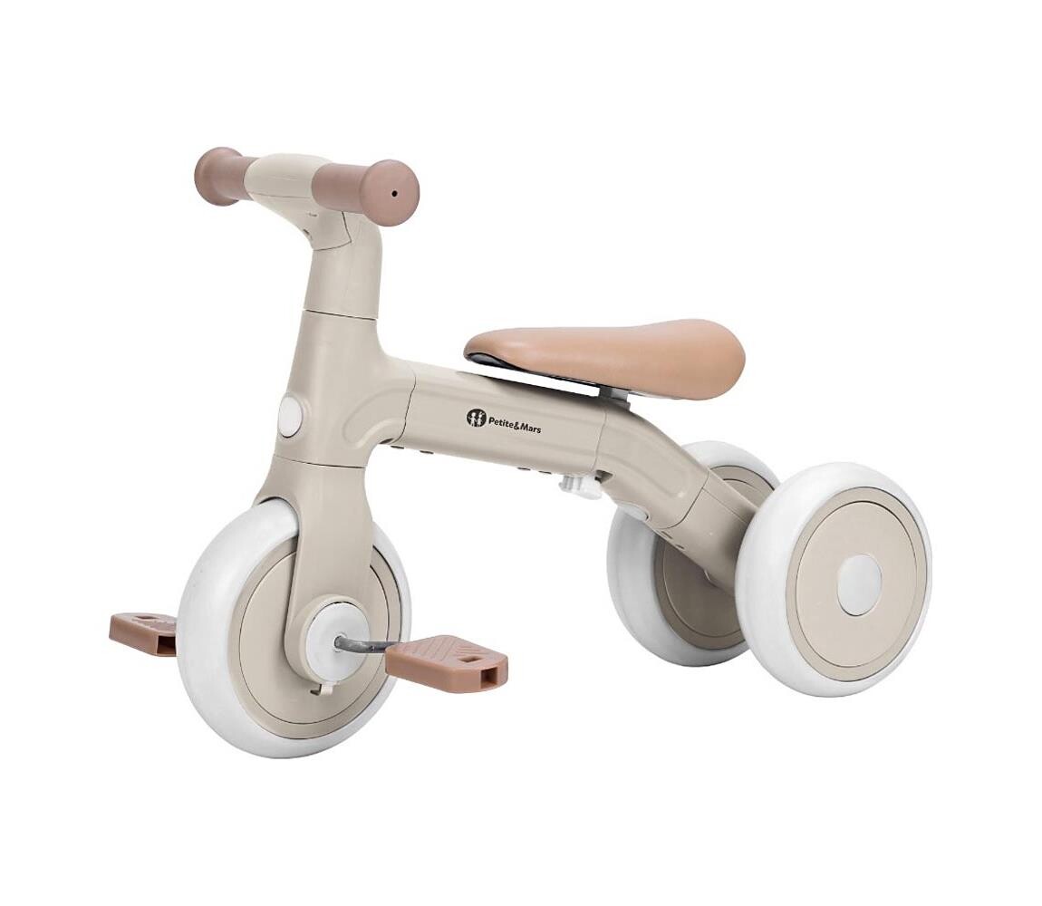 PETITE&MARS - Dětská tříkolka 3v1 BINGO Ivory White 614929