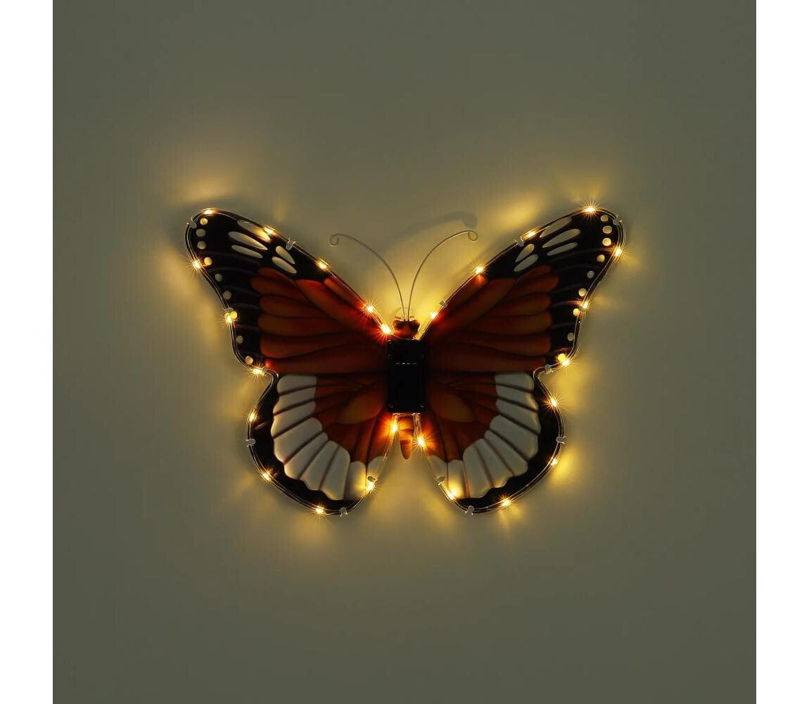 Globo 36542 - LED Solární svítidlo LED/0,06W/3V IP44 motýl 36542