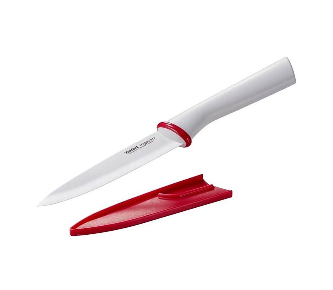 Tefal - Keramický nůž univerzální INGENIO 13 cm bílá/červená K1530514
