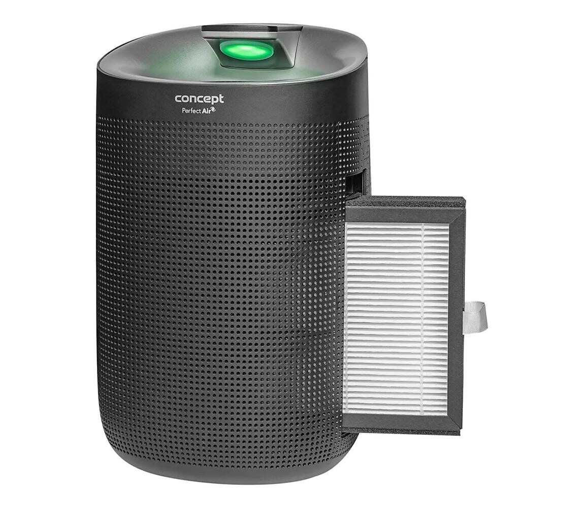 Concept OV1210 - Odvlhčovač a čistička vzduchu PERFECT AIR 1 l 45W/230V černá ov1210
