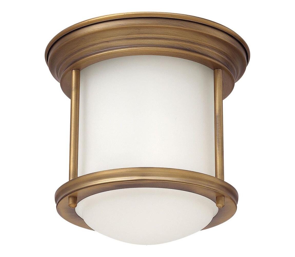 Elstead Quintiesse QN-HADRIAN-MINI-F-BR-OPAL - Ven. str. sv. HADRIAN 1xE27/60W/230V IP44 QN-HADRIAN-MINI-F-BR-OPAL