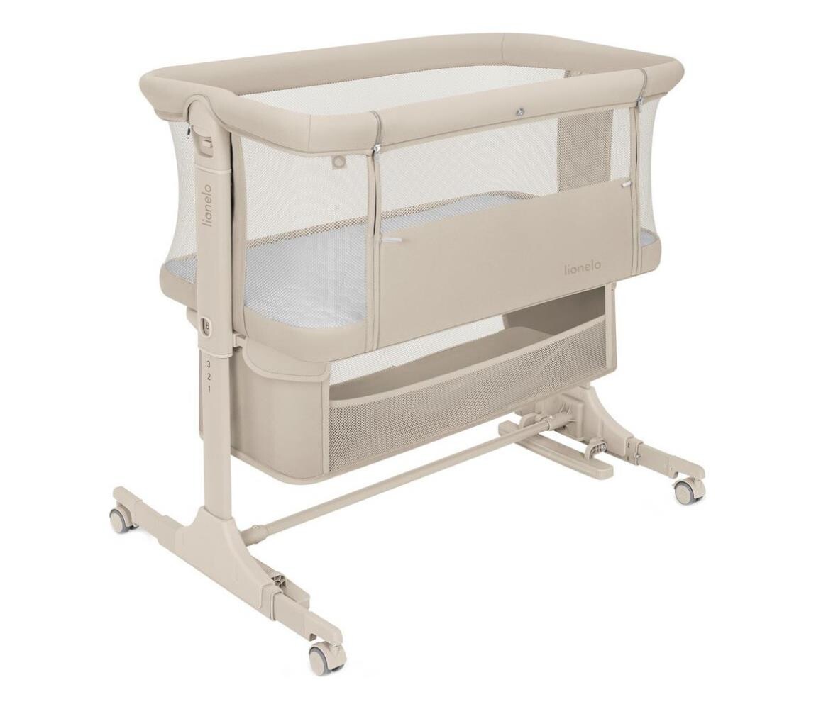 Lionelo - Dětská postýlka 3v1 JODIE Beige Cream 5903771727686