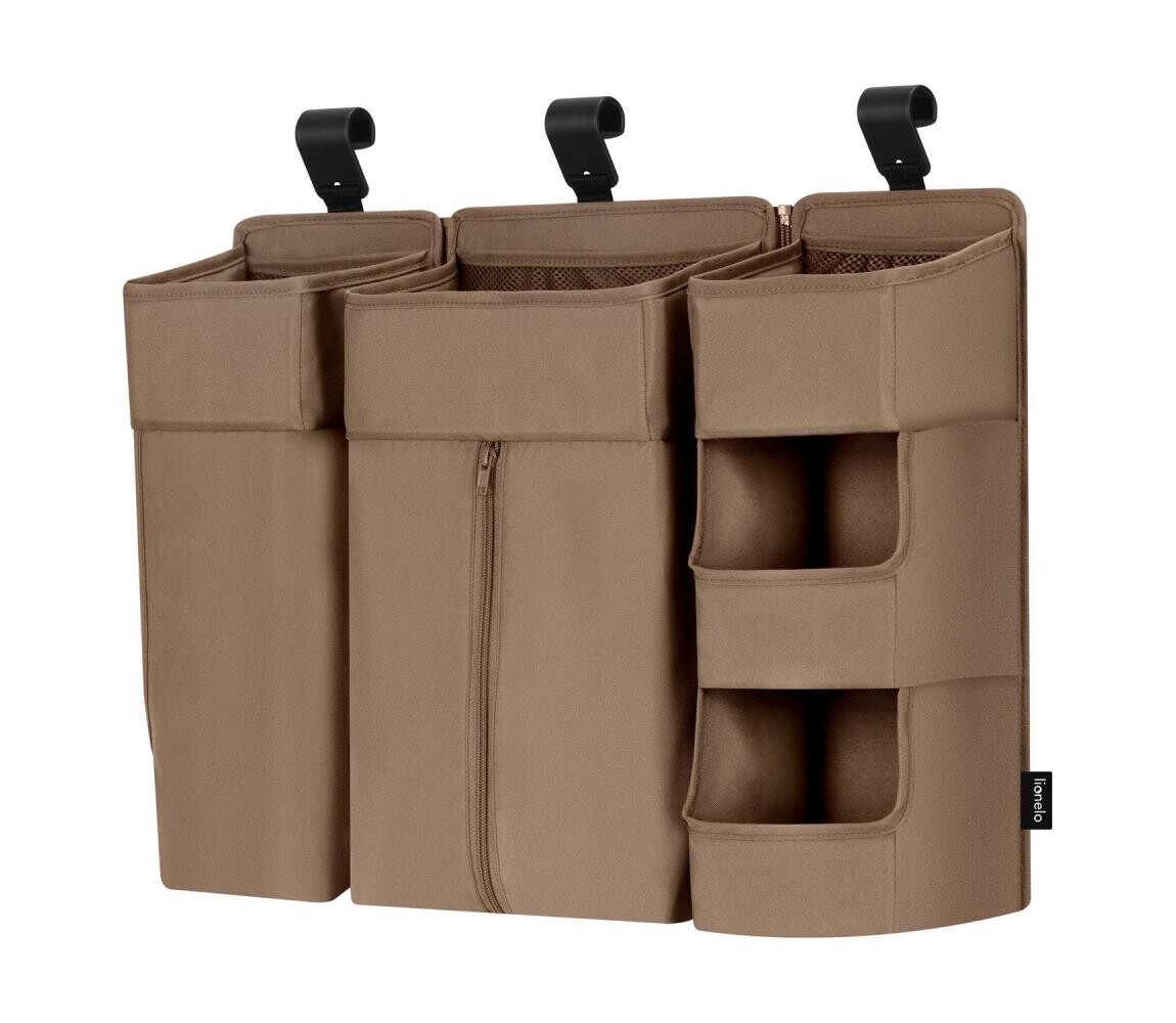 Lionelo - Organizér na postýlku 3v1 SIDEPOCKET Beige 5903771724838