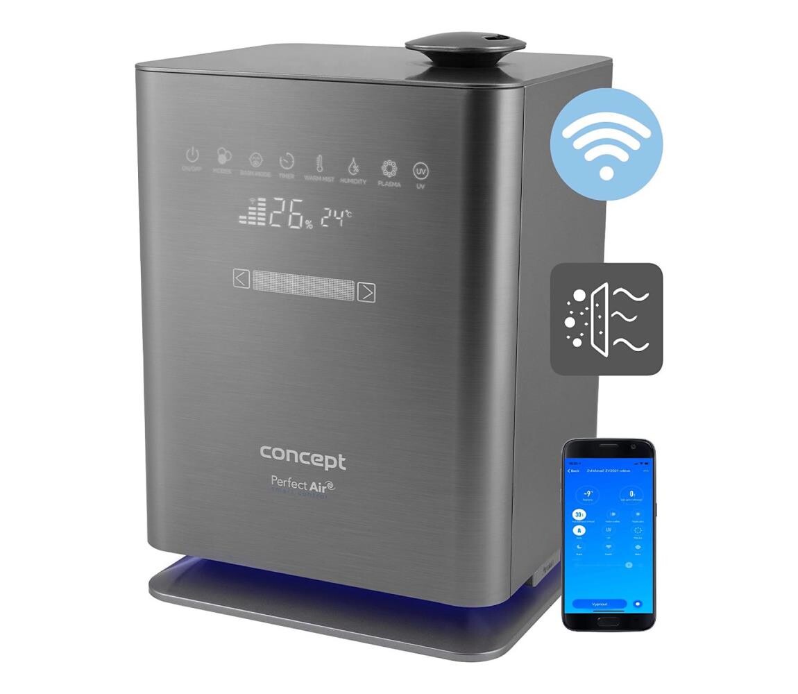 Concept ZV2021-Zvlhčovač vzduchu s aromadifuz. PERFECT AIR SMART 4,6 l 110W/230V zv2021