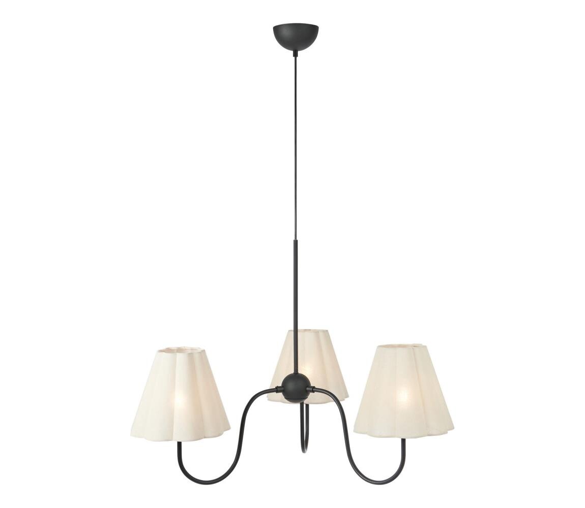 Markslöjd 109172 - Lustr na lanku VEYA 3xE14/40W/230V len/černá 109172