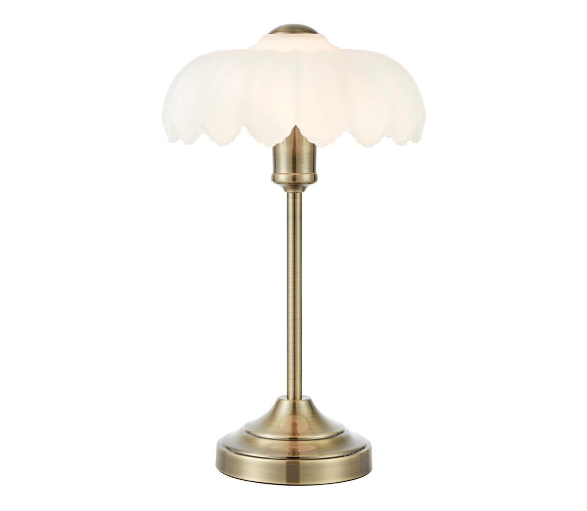 Markslöjd 109179 - Stolní lampa KURAGE 1xE27/60W/230V mosaz/bílá 109179