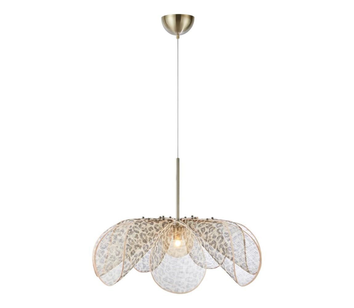 Markslöjd 109170 - Lustr na lanku STYRKA 1xE27/40W/230V pr. 75 cm béžová 109170