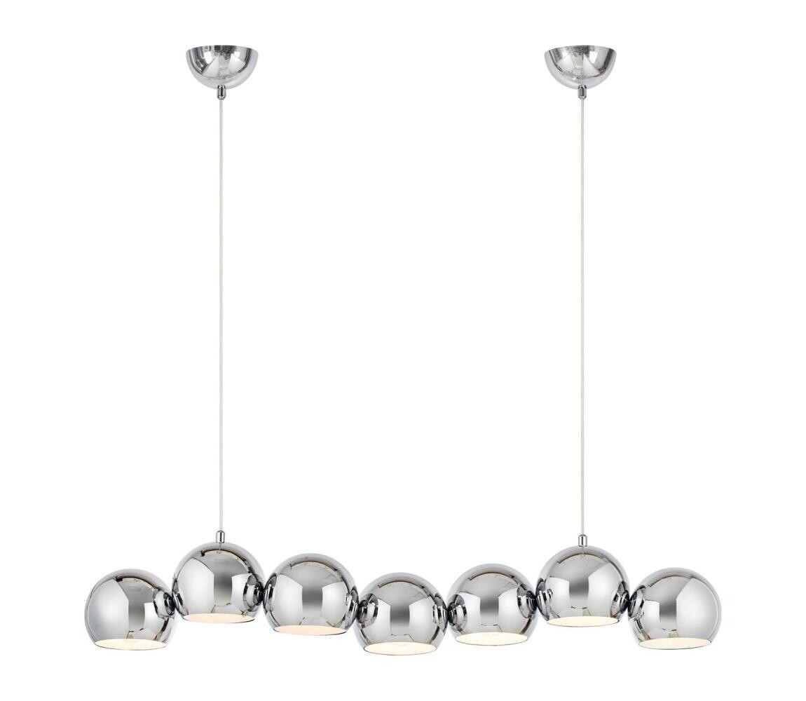 Markslöjd 109168 - Lustr na lanku CUPOLO 7xE14/40W/230V lesklý chrom 109168